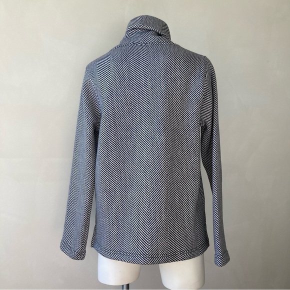 Herringbone Mock Neck Patterned Sweater - Picture 3 of 7